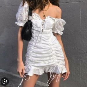 Sky To Moon Off-Shoulder Dress Size S